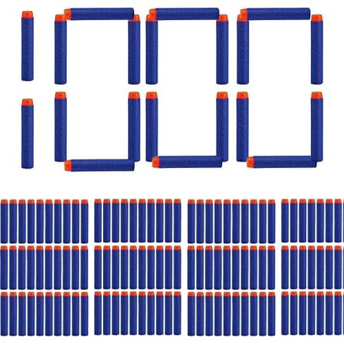 Blue Soft Hollow Hole Head Bullets 7.2cm For Nerf Refill Darts Toy Gun Bullets For Nerf Series Blasters Xmas Kid Children Gift