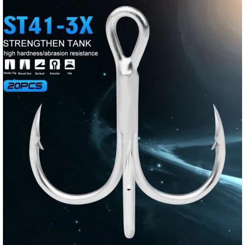 PRO BEROS 20pc/lot Super Sharp ORIGIN Hook Treble Fishing Hooks 82MN 14#-3/0# High Carbon Steel peche anzol Pesca Fish Tackle