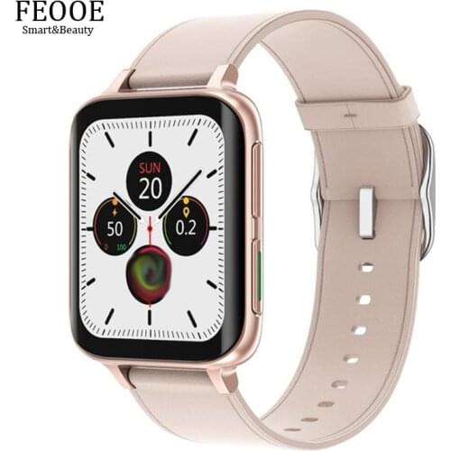 FEOOE 2021 New Smart Watch Bluetooth Call Men Women Waterproof Smartwatch MP3 Player For Android iOS OPPO Vivo Huawei YD