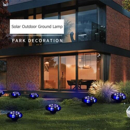 Solar Bollard Light Led Solar Stick Lights 4pcs Solar Ground Light 8LED Floor Light IP65 Waterproof Corridor Lawn Lamps