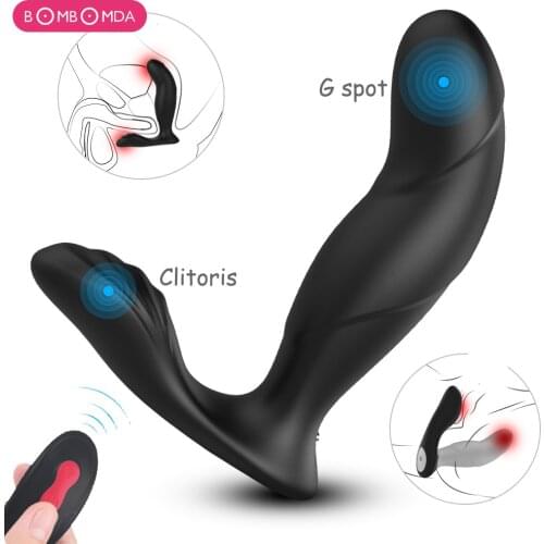 USB Charging Vibrating Anal Vibrator Male Sex Toy Prostate Massager for Man 9 Speeds Wireless Remote Control Cork Anal Butt Plug