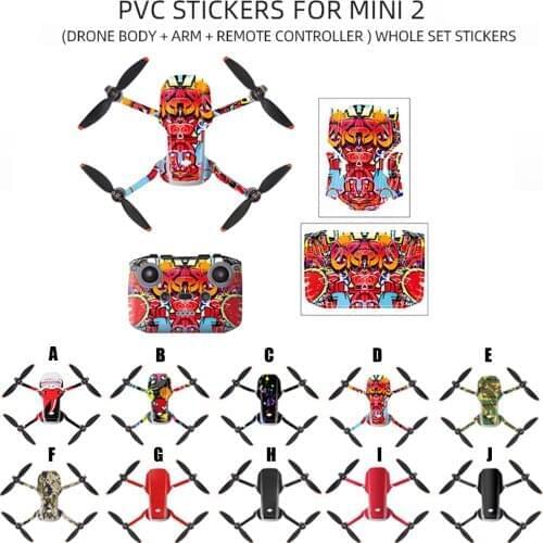 Waterproof PVC Stickers Decal Skin Cover Protector For DJI MAVIC Mini 2 Drone