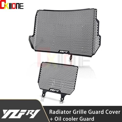 For Yamaha YZF R1 R1M Motorcycle Radiator Guard and Oil Cooler Guard Cover YZFR1 YZFR1M YZF-R1 2015 2016 2017 2018 2019 2020