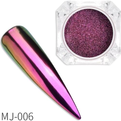 1 Box of Holographic Laser Chameleon Powder Aurora Mirror Powder Nail Art Glitter Nail Art Decoration Manicure Accessories
