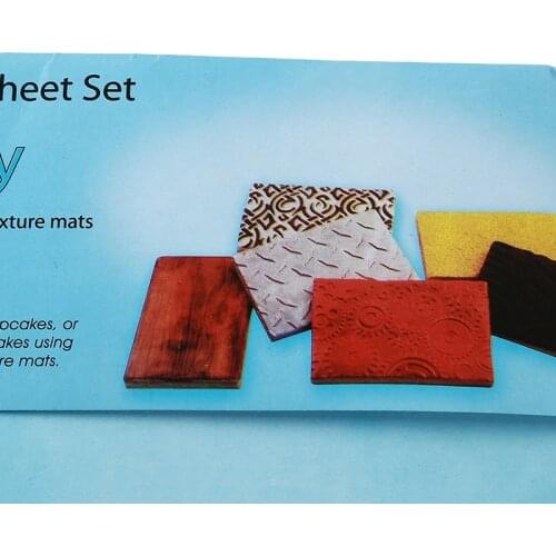 1Set Plastic Fondant Texture Mat Stencil for Cake Cookies Tyre Pattern Cake Decorating Tool Baking Embossing Pad Kitchen Supply