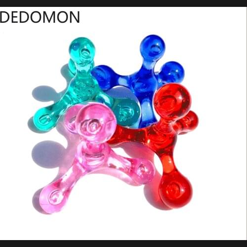 1pc Useful Mini Manual Massager 4 Balls Arm Back Leg Head Foot Acupuncture Point Massager Tools Relaxation Eliminate Oedema Fat