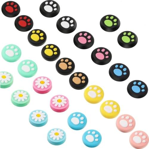 2pcs Controller Thumb Silicone Stick Grip Cap Cover For Switch NX NS Joy-Con Controller Joystick Cover Switch Accessory