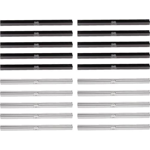 20pcs/lot Antique Metal Evening Bag Purse Frame Wallet Clasp Fastening Handbag Edge Replacement Making Handcrafts 7.48 In