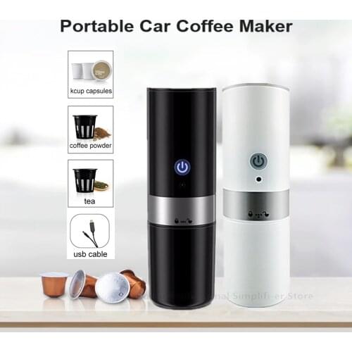 200ML Mini Portable Car Coffee Machine USB Charge Drip Type Home Capsule Espresso Electric Maker machine nespresso powder