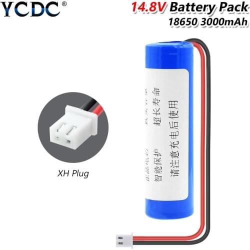 3.7V Li-ion 3000mAh 18650 Lithium Battery Pack With XH 2.54mm Connector For RC Boat Model DIY Power Bank LED Lamp Electric Toys