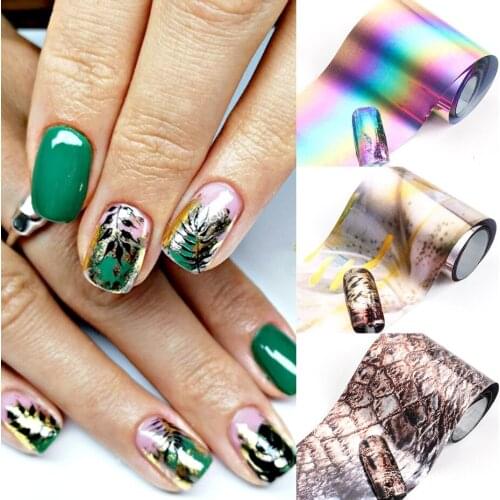 4*100CM /piece Nail Foils Marble Series Nail Transfer Foils Decorations DIY idea nail Art Transfer Sticker Decals Nail