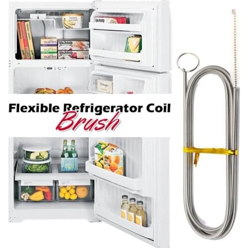 Cleaning Brushes Long Flexible Refrigerator Scrub Brush with Soft Nylon Bristles Head for Cleaning The Drain Hole of Fridge