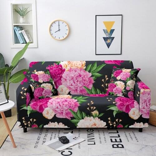 Christmas Sofa Cover Stretch Santa Claus Printed Elastic Couch Cover Case for Corner Sectional Sofa funda de sofá L Shape Sofa