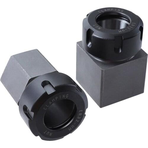 ER32 Square Collet Chuck Block Hard Steel Spring Chuck Holder For CNC Lathe Engraving Machine Accessories