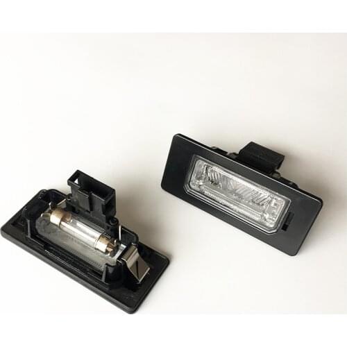 2Pcs OEM Rear License Plate Light Lamp Halogen 12V For A1 A4 A4 Allroad A5 A6 A7 Q5 TT RS5 Passat Superb Yeti 8T0 943 021