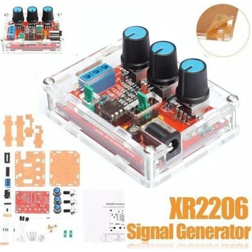 XR2206 Function Signal Generator DIY Kit 1Hz-1MHz Sine/Triangle/Square Output Signal Generator Adjustable Frequency Amplitude