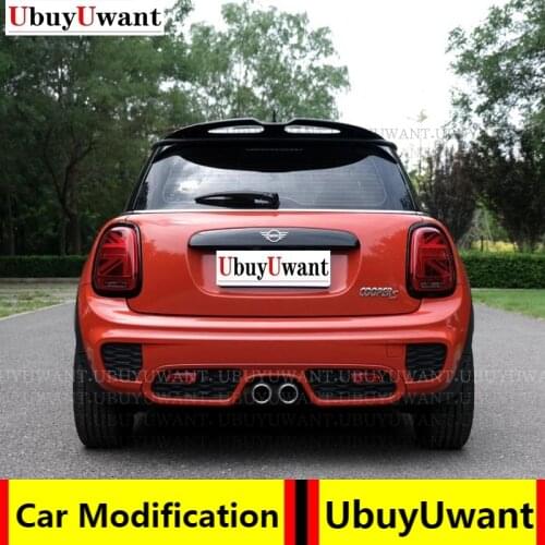 Glossy Black JCW Roof Spoiler Carbon Fiber Rear Window WING Body Kit Racing Accessories Trim FOR Mini F55 F56 Cooper 2013 - 2020