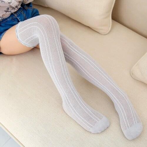 Girls stockings anti-mosquito summer children girls pile tights thin breathable stockings children students knee high stockings