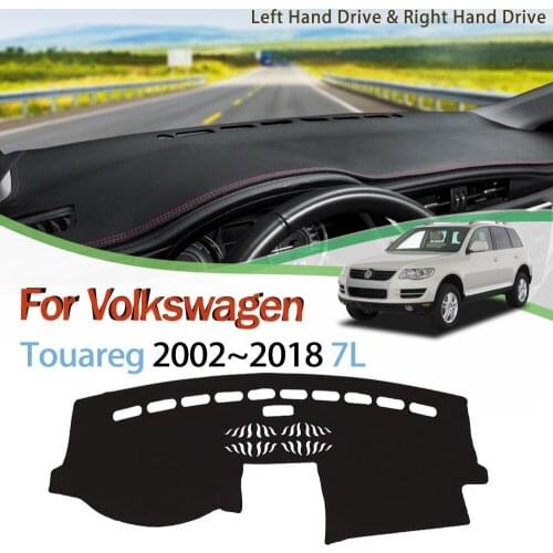 Dashboard mat For Volkswagen Touareg 2002-2018 7L 7P Dashboard Cover Pad Sunshade Dashmat Car Protect Carpet Accessories VW