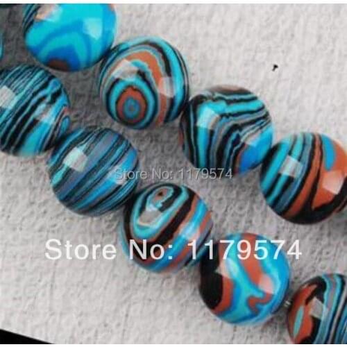 6mm Blue Stripe Turkey Stone Round Loose Beads DIY Women Girl Gift Jewelry Manual Accessories Parts Wholesale Price Make 15"