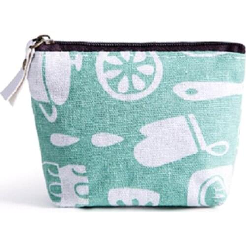 Mini Hand-painted Coin Purse Cute Creative Coin Key Storage Bag Wallet Holder Zipper Girl Coin Purse Female