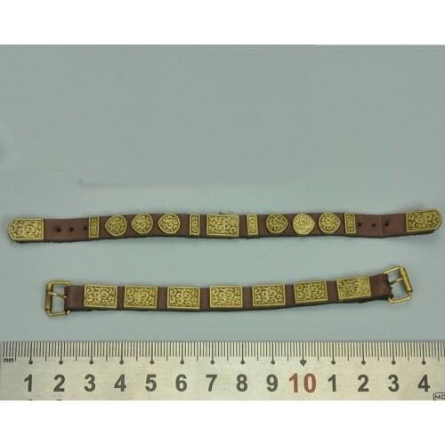 1/6th KLG-R018 Old Vintage Ming Dynasty Dahan General Waist Belt Model For 12inch Body Doll Collectable