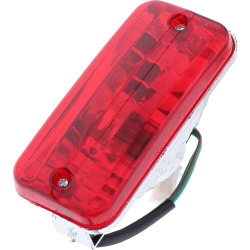 Motorcycle Red Len LED Brake Stop Tail Light Integrated Turn Signal Running Taillight Assembly