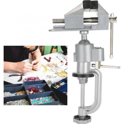 360° Small Rotary Workbench Clamp Vise Universal Table Workbench Clamp Steel Jewelry Model Making Processing Tool Accessories