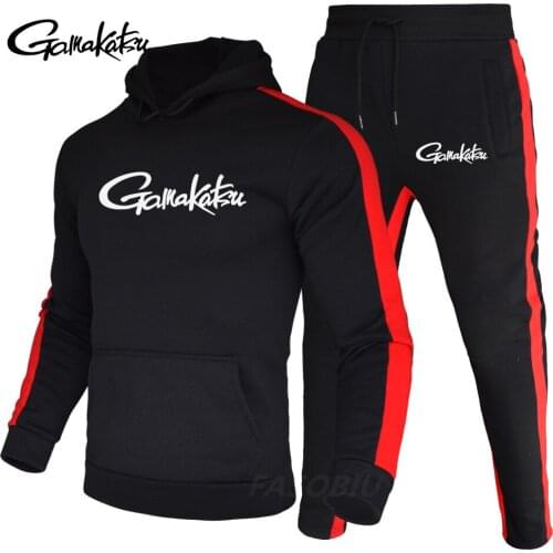 2021 Winter New Fishing Suit Cotton Outdoor Camping Hiking Sport Set Striped Clothes Fishing Suits Gamakatsu Fishing Clothing