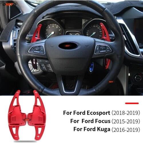 Fit for Ford Ecosport Focus 2015-2019 Kuga 2016-2019 uto Accessory 2pcs/lot Shifter Extened Car Steering Wheel Shift Paddle A