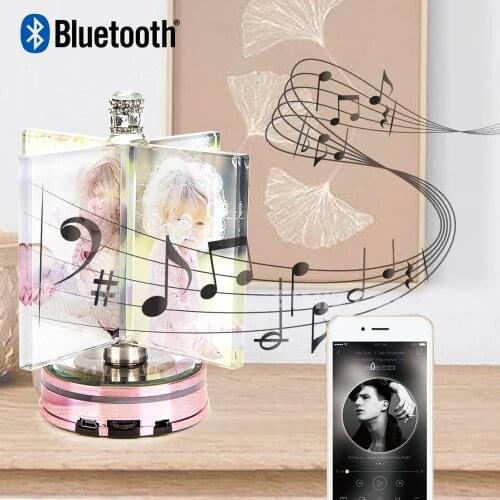 Personalized Photo Frame LED Night Light Bluetooth Music Base Valentines Day Mothers Day Gift Baby Photo Frame
