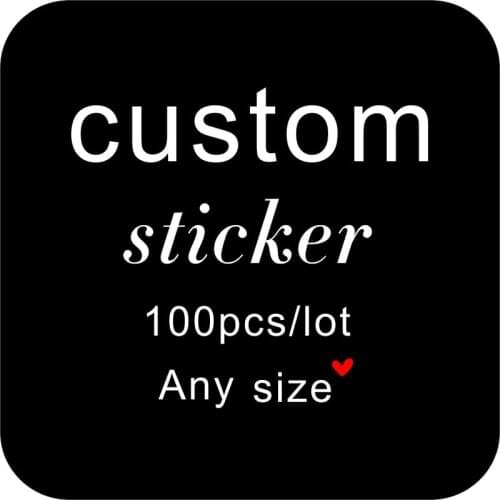 Custom Birthday Party Decoration Sticker Seal Sticker Label Gift Logo Custom Square Heart Shape Round Shape Can Be Customized