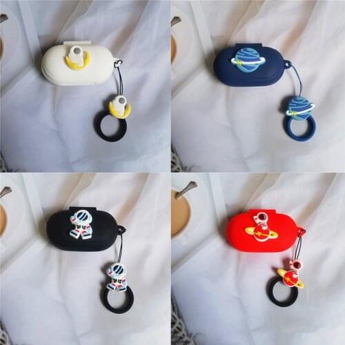 Cartoon Astronaut Silicone Earphone Case For Samsung Galaxy Buds/Buds+ Dust-proof Protective Wireless Bluetooth Earphone Cover