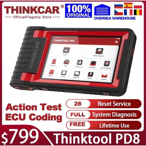 THINKCAR Thinktool PD8 OBD2 Scanner Professional 28 Reset Service ECU Coding Full System Car Diagnostic Tool PK X431 Code Reader