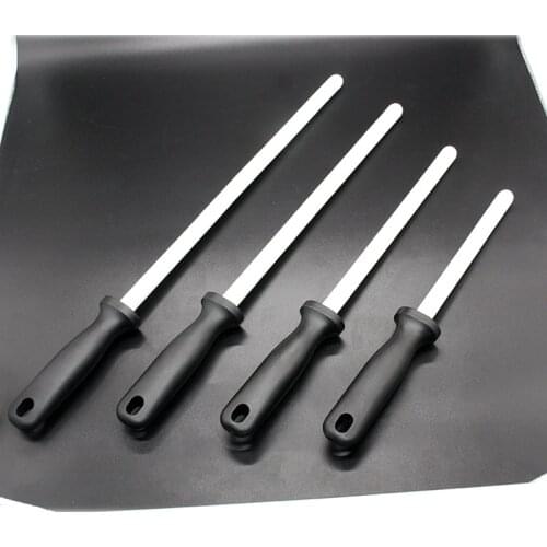 Kitchen knife sharpener Diamond Ceramic Carbon Steel Sharpening Rod With ABS Handle Sharpening For Chefs Steel Knives