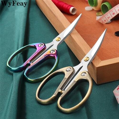 Warped Head Embroidery Angled Scissors Needlework Thread Cutting Paper Vintage Scissor Sewing Fabric Craft Cross Stitch Tools