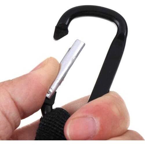 1pc Retractable Key Chain & Badge Reel Holder Carabiner Clip - Swivel Carabiner Easy To Pull Deduction Wire Rope Length 100cm