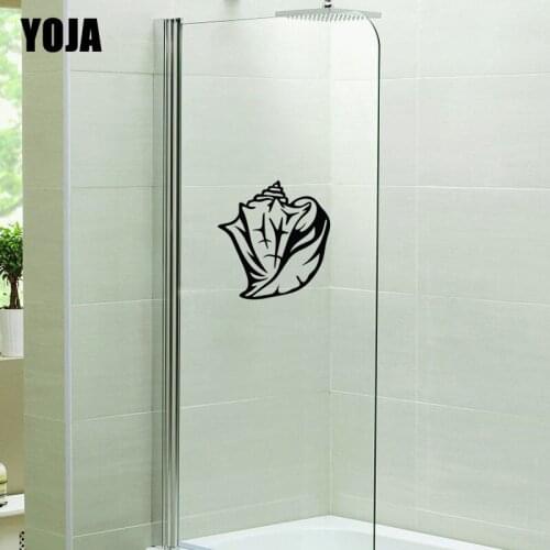 YOJA 26x25CM Bathroom Shower Conch Decoration Decal Home Room Wall Sticker G2-0571