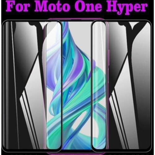 2PCS 3D Full Glue Tempered Glass For MOTO One Hyper Full Screen Cover Explosion proof Screen Protector Film For MOTO One Hyper