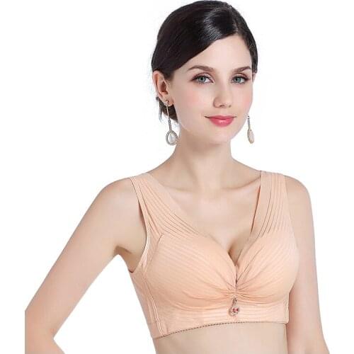 Women sexy bh wireless push up lace bra autumn mid-thick brassiere No rims plus size women underwears 52 CDE 120CDE thin cup bra