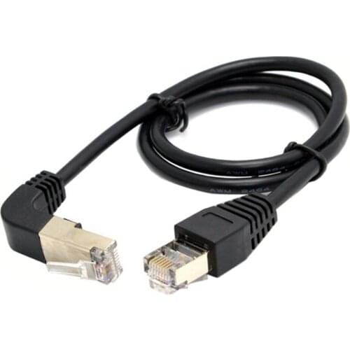 0.5mElbow Up & Down Angled 90 Degree 8P8C FTP STP UTP Cat 5e Lan Ethernet Network Patch Cord Cable /1m/2m/3m/5m