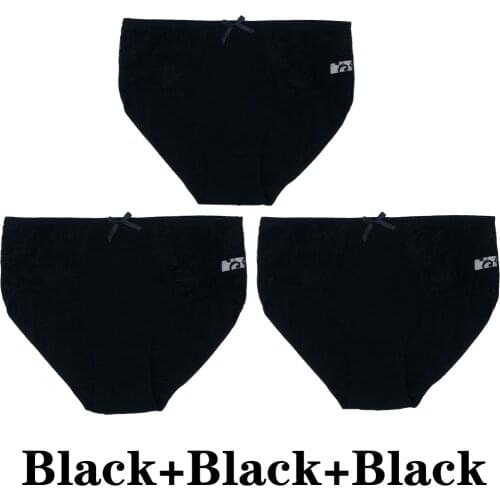 3 Pcs/Set Mother Underwear Women Plus Size 4XL Underpants Elastic Lace Panties Femme Briefs Sexy Lingerie Knickers Intimates