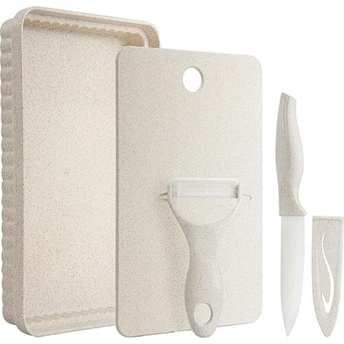 4Pcs/Set Kitchen Cooking ToolsFruit Cutter Peeler Cutting Chopping Boards Tray Camping Picnic Kitchen Accessories