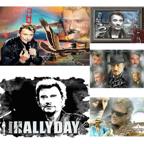 5d diamond painting cross stitch johnny hallyday landscape picture mosaic kit diamond embroidery hobbies and crafts needlework