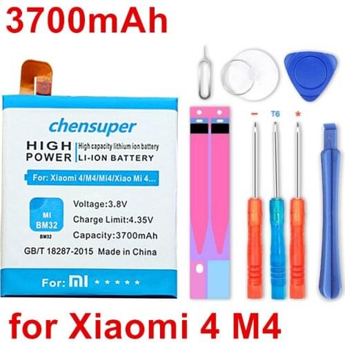 3700mAh BM32 Battery for Xiaomi 4 M4 Mi4 Xiao Mi 4