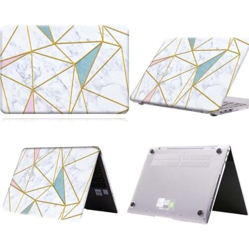 Grey Gold Green Marble Anti-slip Laptop Case For MateBook 13/13 AMD Ryzen/14/D14/D15/X 2020/X Pro/Pro 16.1/Honor MagicBook 14/15