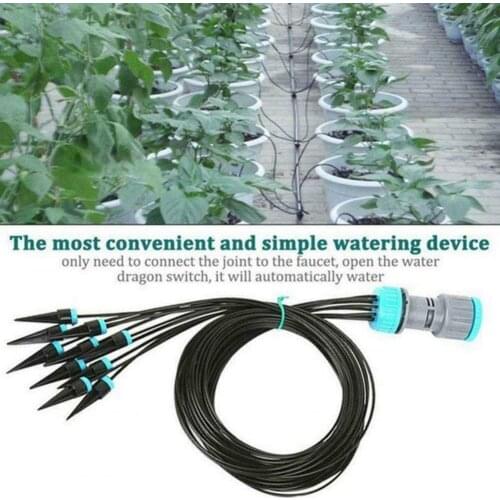 Black Sprinkler Bendable Needle Type ABS PP Garden Drip Irrigation System For Agriculture Portable Garden Irrigation Equipment