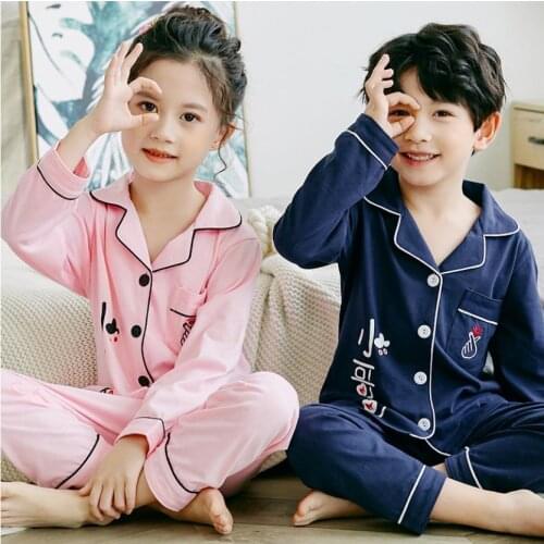 Kid Clothes Cartoon Pajamas For Childrens Pajamas Suit Kids Pijamas Infantil Baby Girls Clothes Halloween Girls Boys Pyjamas