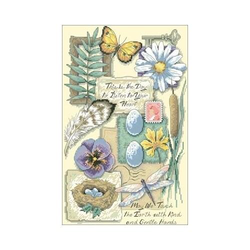 DIM35046-Listen to your heart Counted Cross Stitch 11CT 14CT 18CT Cross Stitch Kits Embroidery Needlework Sets
