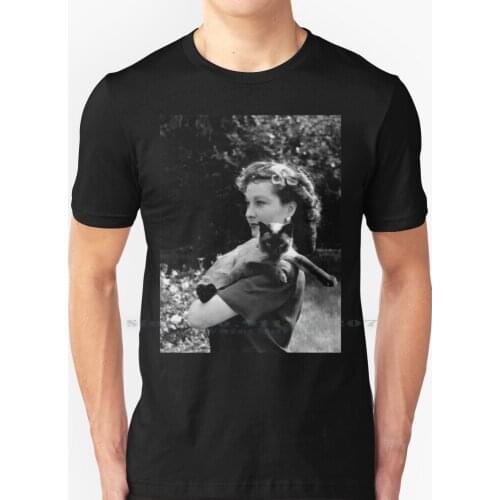Vivien Leigh T Shirt 100% Pure Cotton Vivien Leigh Waterloo Bridge Lady Gone With The Wind Retro Classic Cinematography Film